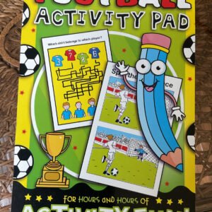 Soccer Football Activity Pad Workbook Homeschool Coloring Book Puzzles Word Find