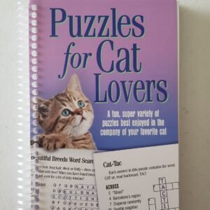 Book - Puzzles For Cat Lovers 2019 PB Patricia Mitchell Inspired By Faith Travel