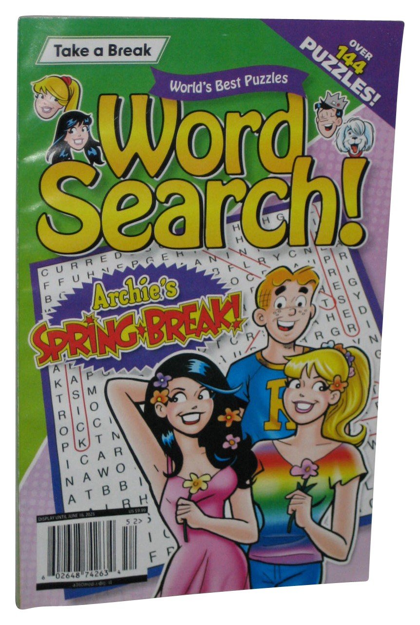 Take A Break Word Search Archie’s Spring Break 2025 Puzzle Book