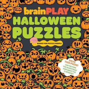 brainPLAY Halloween Puzzles: A Challenging Halloween Activity Book for Kids ...