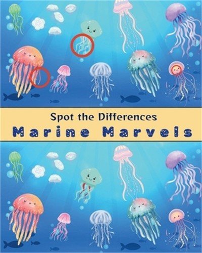 Spot the Differences Marine Marvels: Fun Marine Puzzles for Little Explorers (Pa