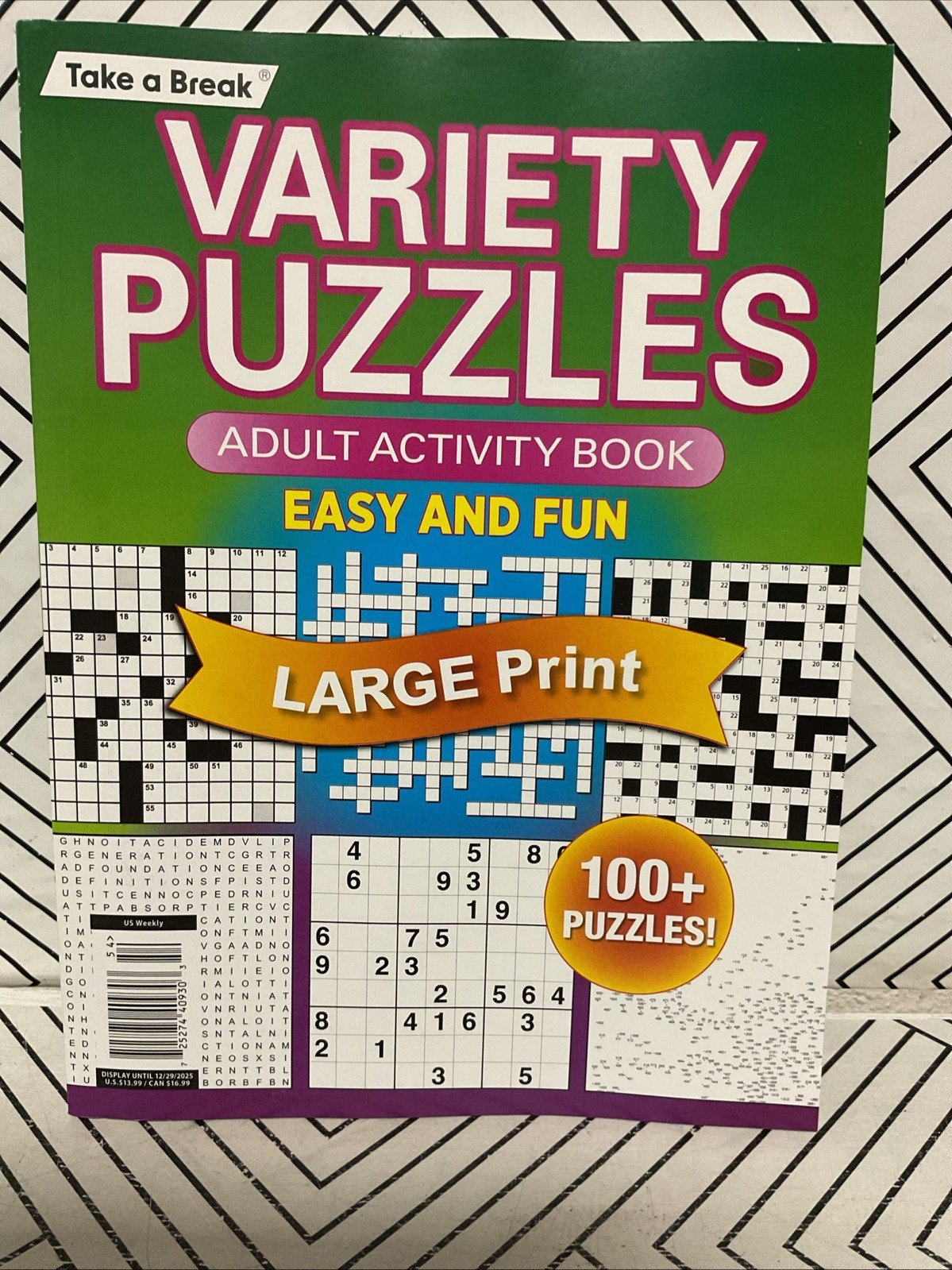 🎥 VARIETY PUZZLES MAGAZINE VARIETY PUZZLES EASY AND FUN LARGE PRINT🆕
