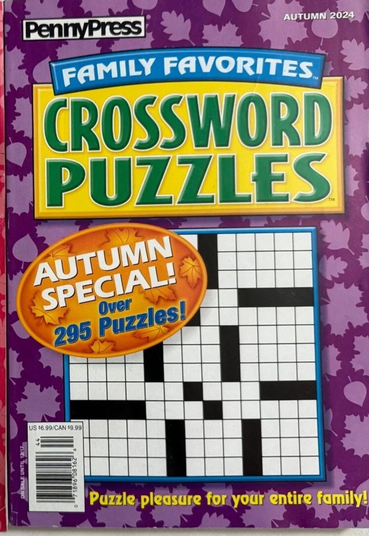 Penny Press Family Favorites Crossword Puzzles Magazine Autumn 2024