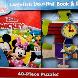 Disney Junior Mickey Mouse Clubhouse: Little First Look and Find Book and Puzzle