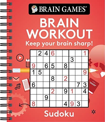 BRAIN GAMES – BRAIN WORKOUT: SUDOKU By Publications International Ltd. BRAND NEW