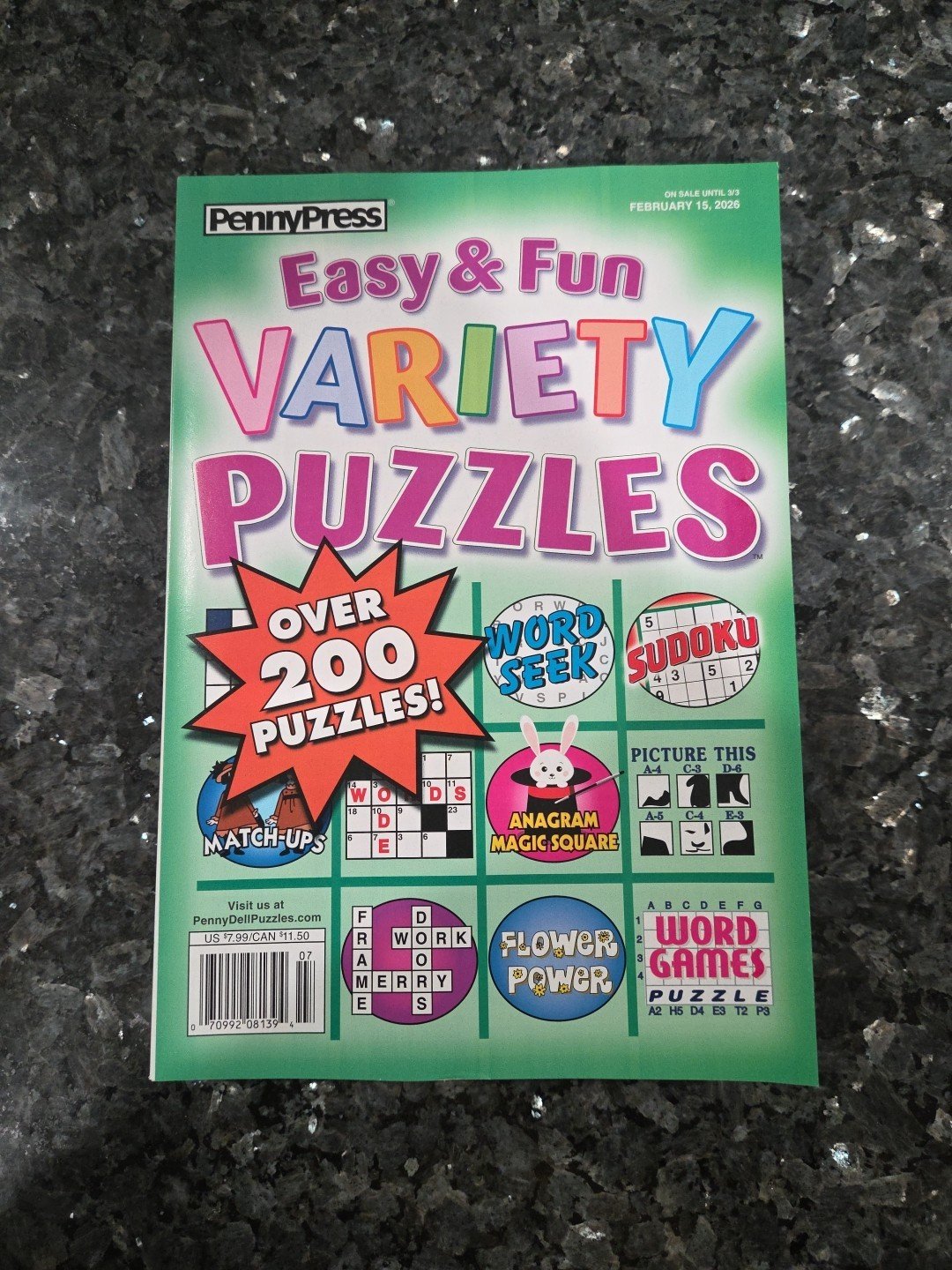 PENNYPRESS | EASY & FUN VARIETY PUZZLES | FEB 15 2026 | OVER 200 PUZZLES