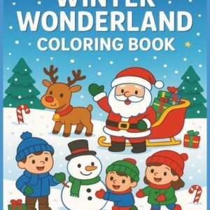 Winter Wonderland Coloring Book for Kids Ages 4–6: Fun Christmas and Winter Scen