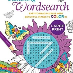 Relaxing Large Print Wordsearch: Easy-to-Read Puzzles with Beautiful Images ...