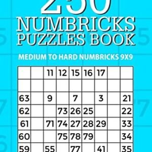 250 Numbricks Puzzle Book: Medium t..., Mindful Puzzle