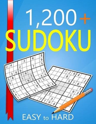 1200+ Sudoku Easy to Hard Level: Puzzles With Solutions for Adults by Collin Del
