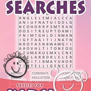 WORD SEARCHES - PUZZLES FOR KIDS!: OVER 2000 WORDS AND By Djape **BRAND NEW**