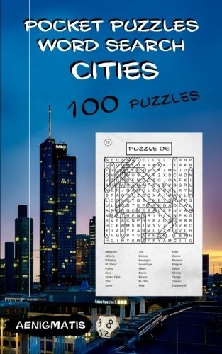 POCKET PUZZLES – WORD SEARCH CITIES By Aenigmatis **BRAND NEW**