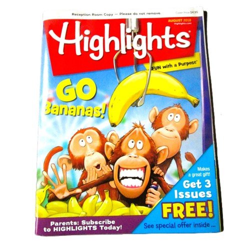 Highlights Magazine for Children August 2018 Stories, Puzzles, Crafts, Recipes