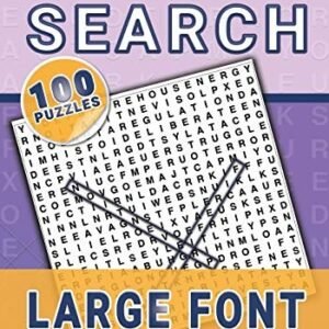 Word Search: 100 puzzles in large font! (Word Search Books for A