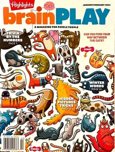 HIGHLIGHTS PICTURE PUZZLES MAGAZINE JAN/FEB 2026 | BRAIN PLAY