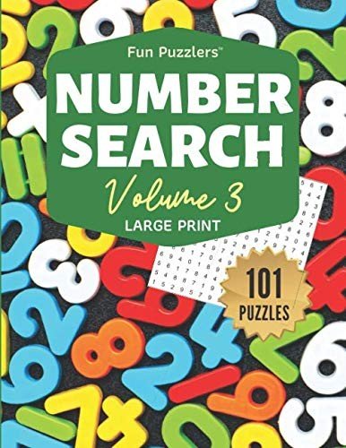 FUN PUZZLERS NUMBER SEARCH: 101 PUZZLES VOLUME 3: 8.5″ X **BRAND NEW**