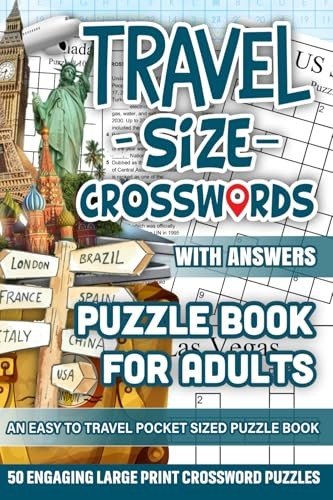 Travel Size Crosswords Puzzle Book For Adults: Engagi… by Publication, Lizzie
