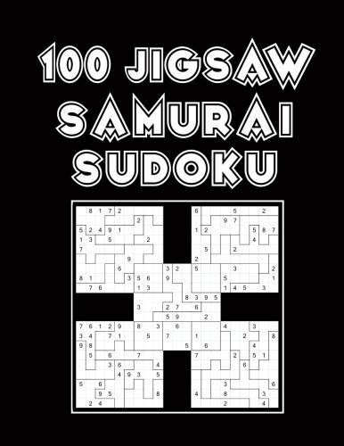 100 JIGSAW SAMURAI SUDOKU By Joe Katteker **BRAND NEW**