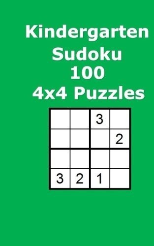 KINDERGARTEN SUDOKU 100 4X4 PUZZLES By Maggie North **BRAND NEW**