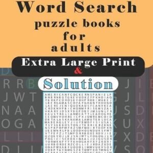 extreme word search puzzle books for adults extra large print and solution: chal