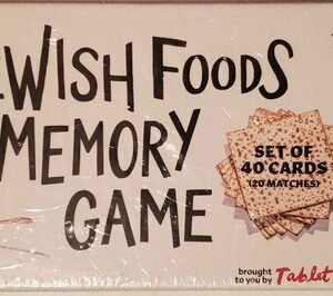 The Jewish Foods Memory Game - Brought To You By Tablet Magazine - Cards - NEW