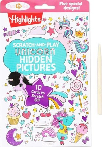 Scratch-And-Play Unicorn Hidden Pictures – Paperback – Kids Nonfiction