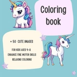 Unicorns Coloring Book for kids ages 4-8 by Luci?rnaga Lectora Paperback Book
