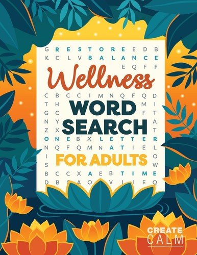 Create Calm Wellness Word Search for Adults (Paperback)