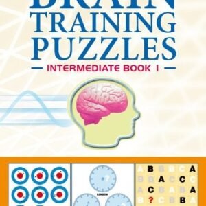 BRAIN TRAINING PUZZLES: INTERMEDIATE BOOK 1: FIVE-A-DAY By Carlton Books *Mint*