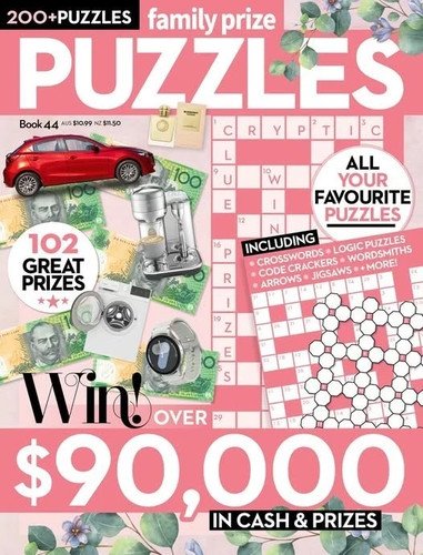 Family Prize Puzzles Book 44 200+ Puzzles 210 Great Prizes Crosswords Jigsaws