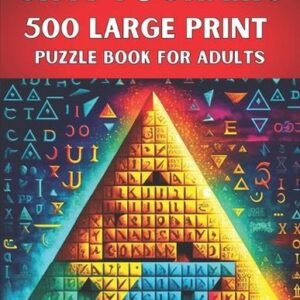 Cryptograms Puzzle Book for Adults: 500 Large Print Puzzles to Test Your Brainpo
