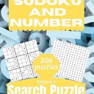 Sudoku And Number Search Puzzle: Large Print Activity Puzzle Book for Adults and