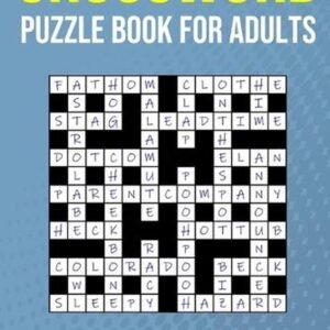 Crossword Puzzle Book for Adults - 90 Puzzles: UK Quick Crossword Edition by Puz