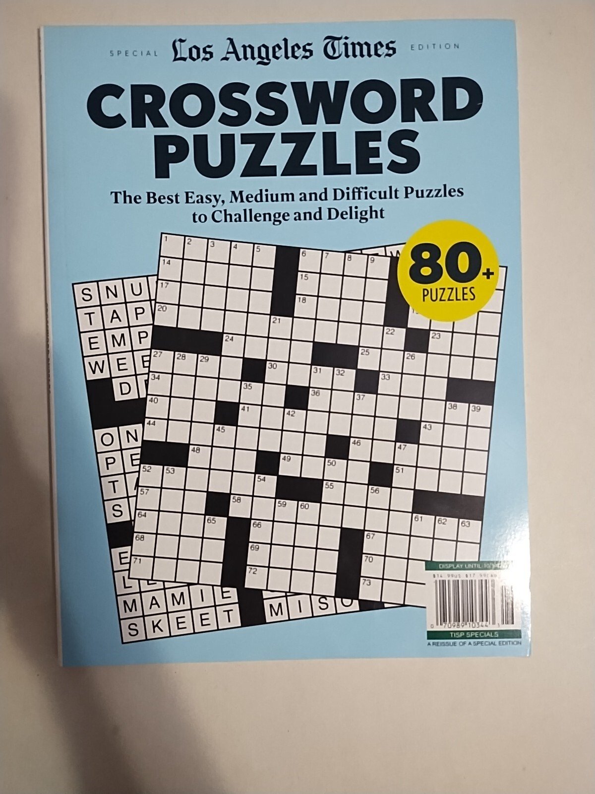 New Los Angeles Times Special Edition Crossword Puzzles Easy Med & Difficult