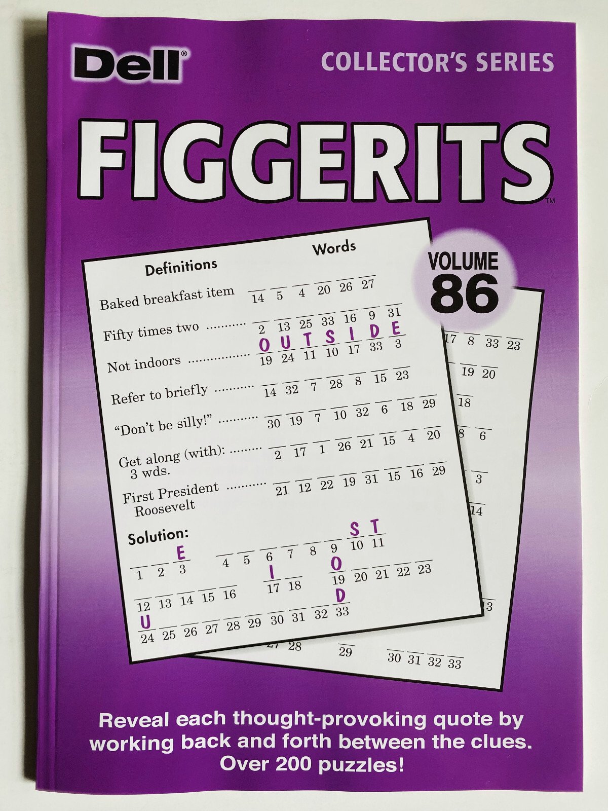 Vol 86 FIGGERITS Penny Press DELL Collectors Series Variety Quote Puzzles word