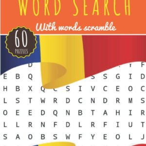 Romanian Word Search: 60 puzzles | Challenging Puzzle Brain book For Adults, Kid