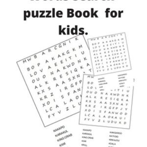 Word Search Puzzle Books For Kids: Words puzzle, words search book, kids word se
