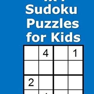 100 HARD 4X4 SUDOKU PUZZLES FOR KIDS By Henry Berry **BRAND NEW**