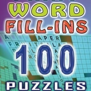LARGE PRINT WORD FILL-INS: 100 PUZZLES By Djape **BRAND NEW**
