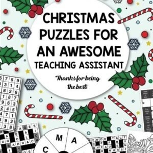CHRISTMAS PUZZLES FOR AN AWESOME TEACHING ASSISTANT By Clarity Media *BRAND NEW*