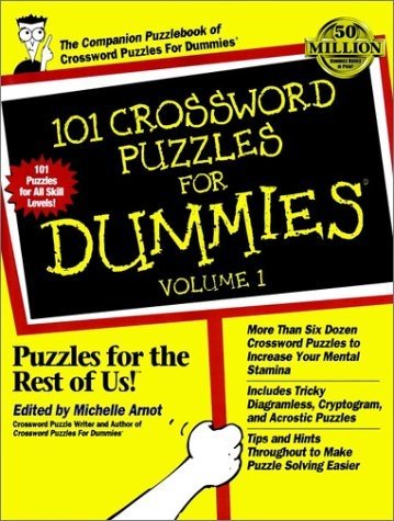 101 CROSSWORD PUZZLES FOR DUMMIES By Michelle Arnot *Excellent Condition*
