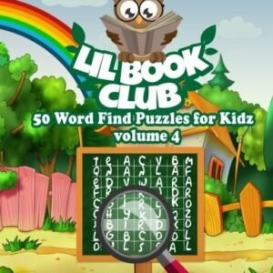 50 WORD FIND PUZZLES FOR KIDS VOLUME 4: WORD SEARCH By Lil Book Club *BRAND NEW*