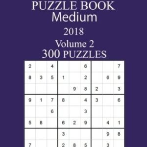 300 MEDIUM SUDOKU PUZZLE BOOK - 2018 By Walter Goldberg **BRAND NEW**