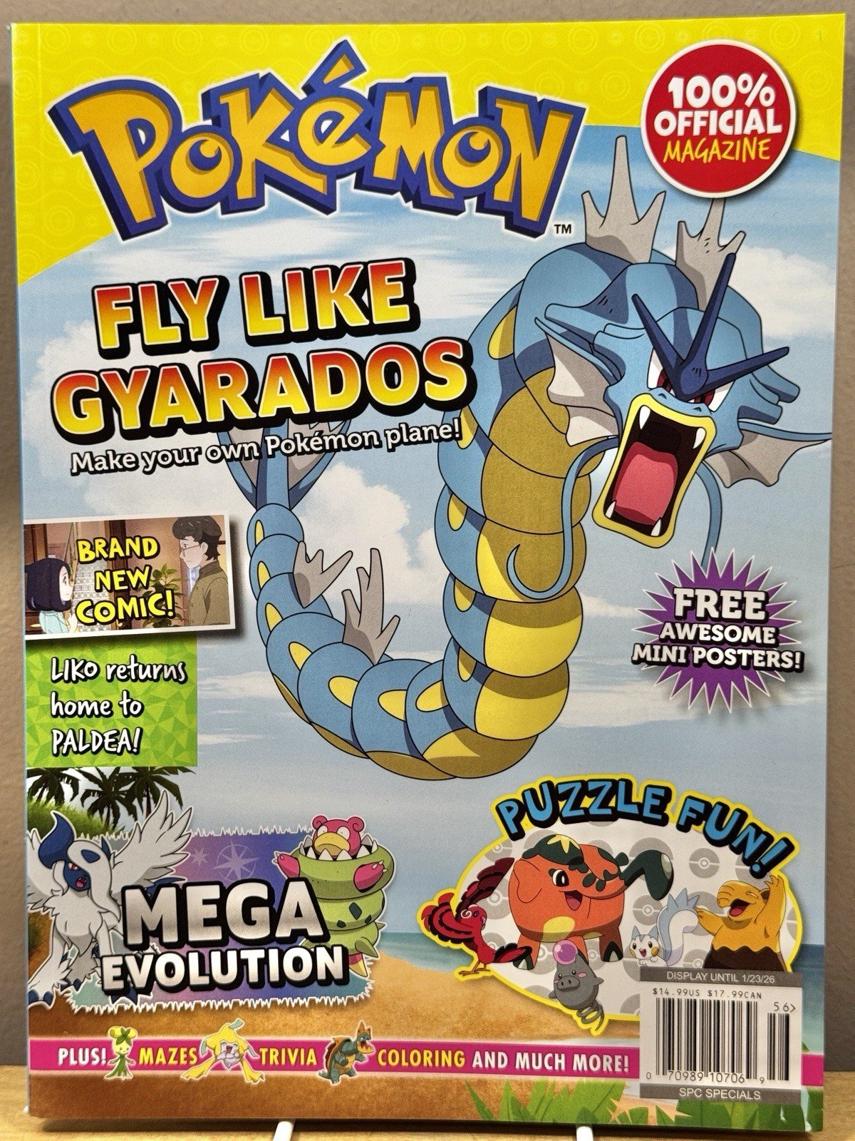Official POKÉMON MAGAZINE 2026 ~ Fly Like Gyarados, Make Your Own Pokemon Plane!