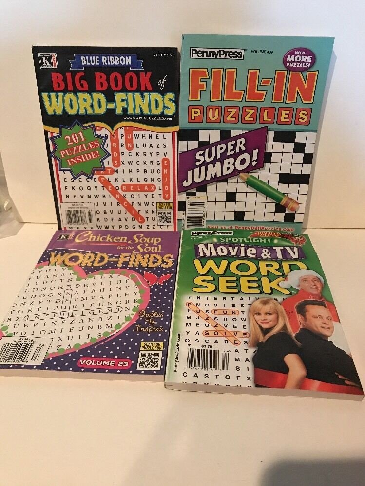 Word Puzzle Pack 4 Books NEW