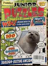 Junior  Puzzler  Magazine NO 290 2023 Over 100. Puzzles