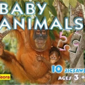 JIGSAW PUZZLE BOOK, BABY ANIMALS, 10 JIGSAWS By N/a **BRAND NEW**