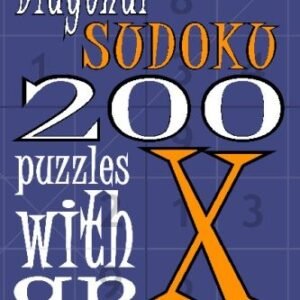 DIAGONAL SUDOKU: 200 PUZZLES WITH AN X By Dj Ape **BRAND NEW**