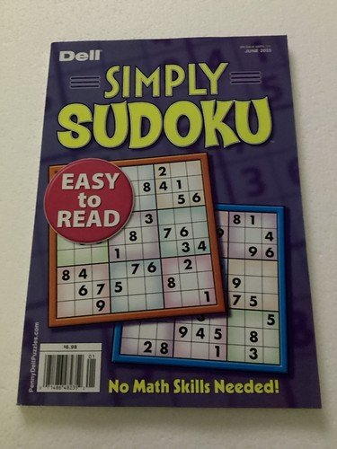 Simply Sudoku-Easy to Read-Puzzle Book No Math Skills Needed  2025 Penny Dell