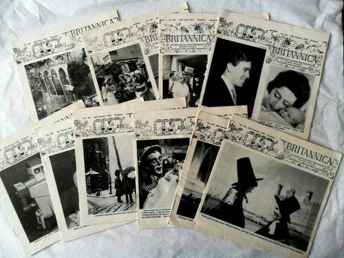 10 Vtg BRITANNICA MAGAZINES in Conjunction w/ Britannia & Wilson College 1961-62